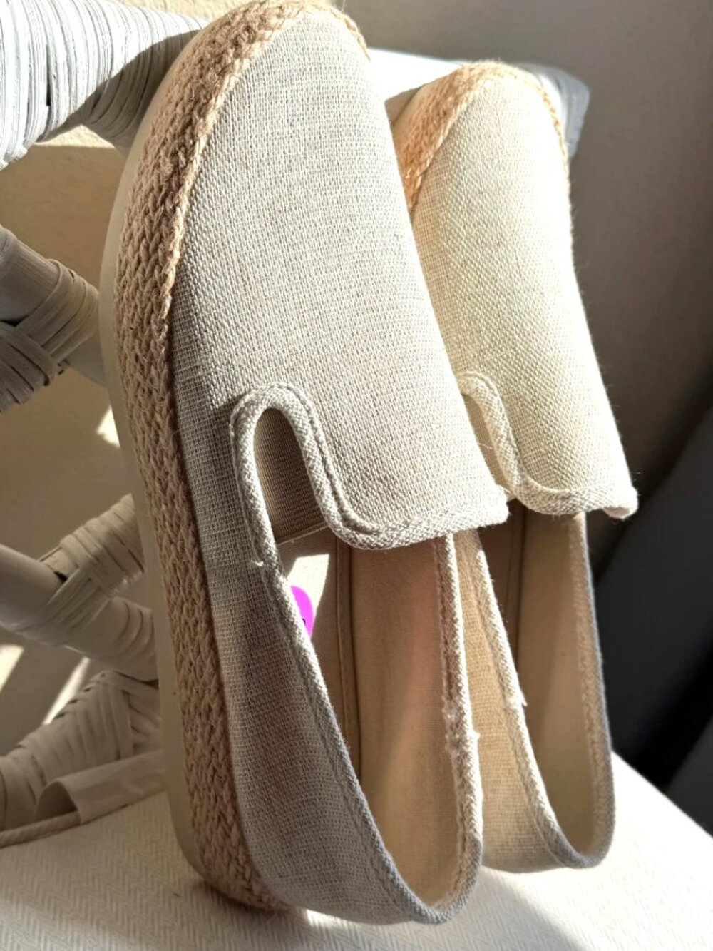 Esprit Nadine Women's Espadrille Slip On Canvas Crochet Beige Size 8.5 NWOB - Picture 2 of 13